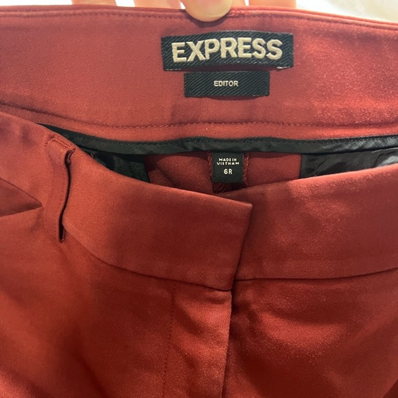 Express Red Boot Cut Flare Pants - Picture 2 of 4